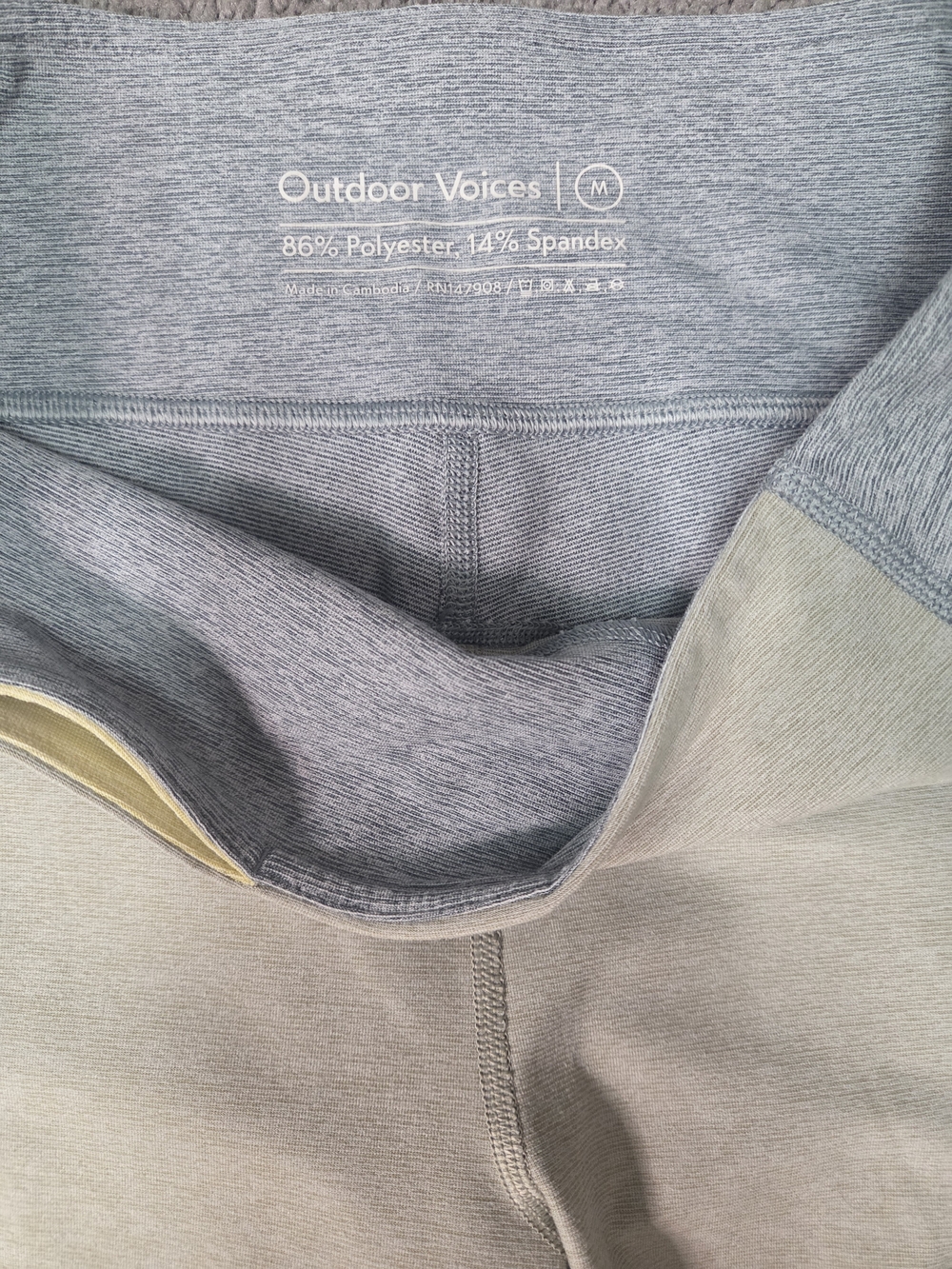 Outdoor Voices Heathered Gray Leggings